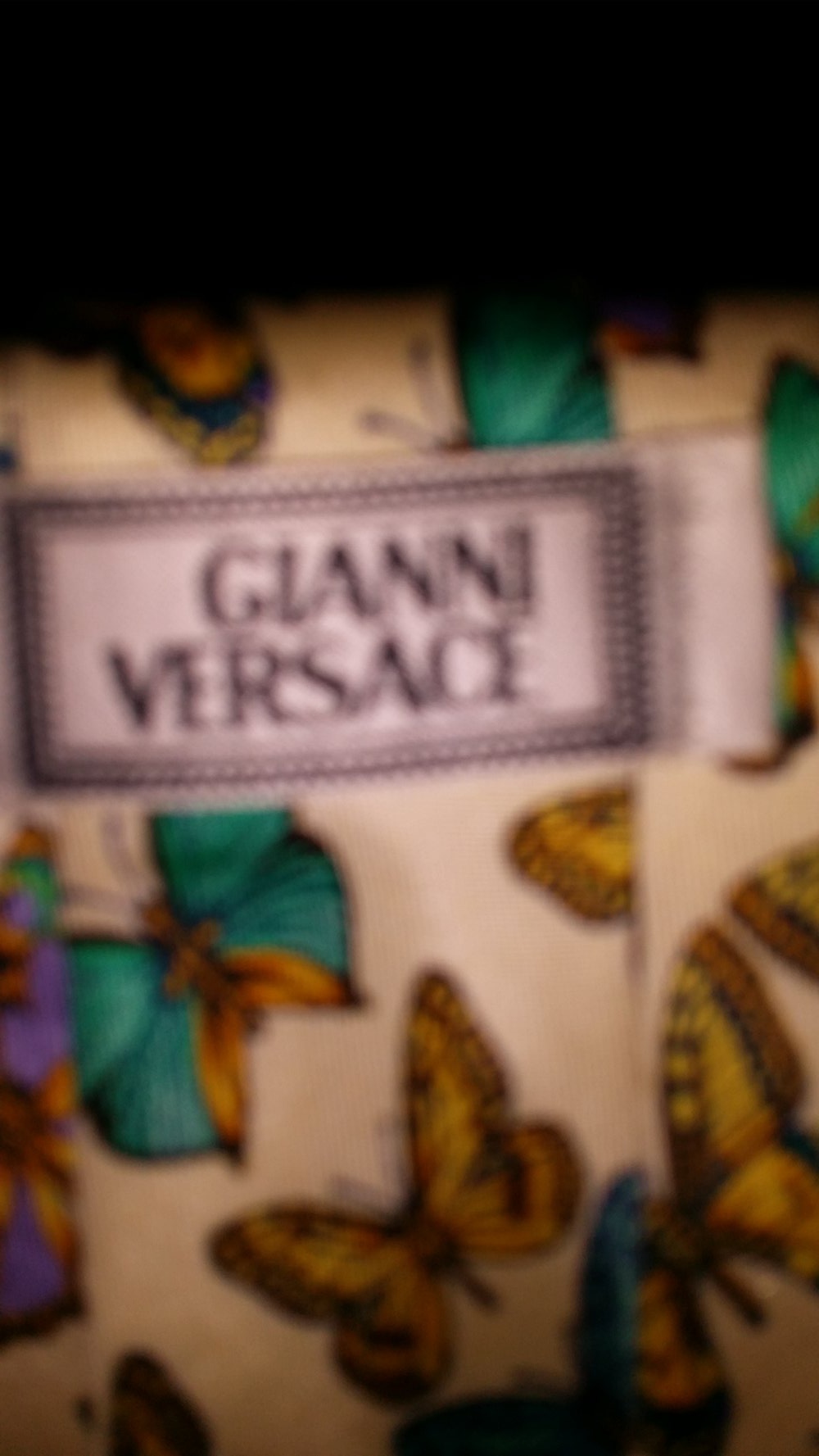 Versace-Seidenkrawatte aus der Schmetterlingsphase - neu