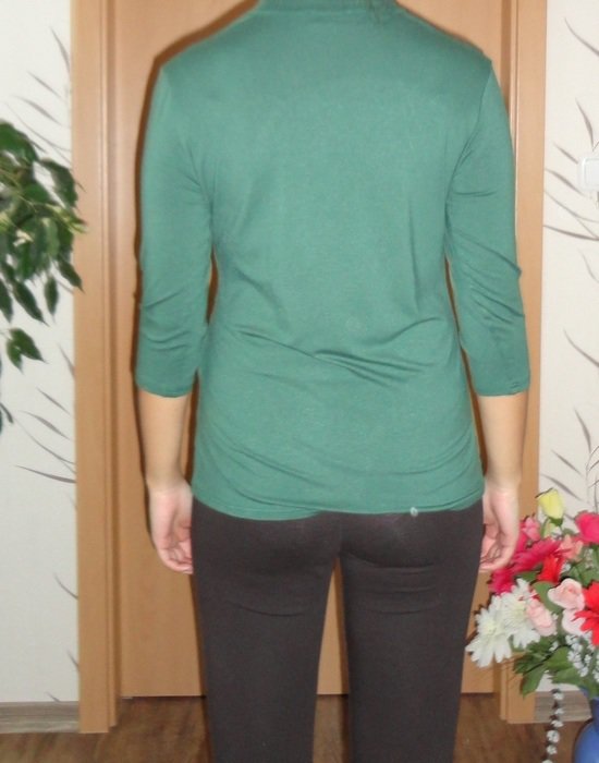 Shirt grün Orsay Basic dreiviertel