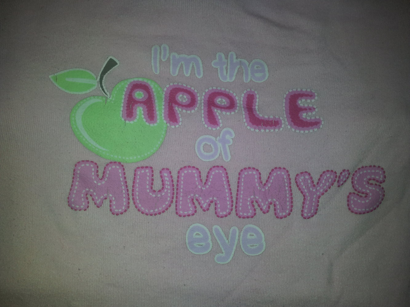 Body Spruch rosa pink Gr. 86 lange Ärmel