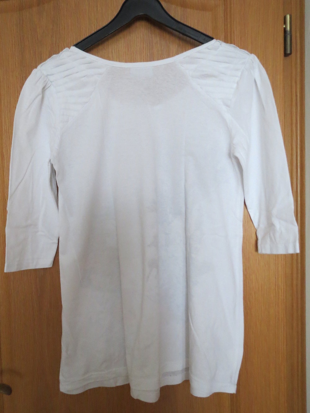 Shirt, Longshirt, Gr.36/38, wieß-bunt