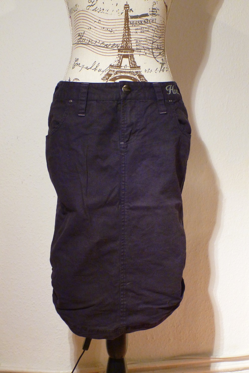 schwarzer Hooch Rock asymetrisch, Gr. 36/38