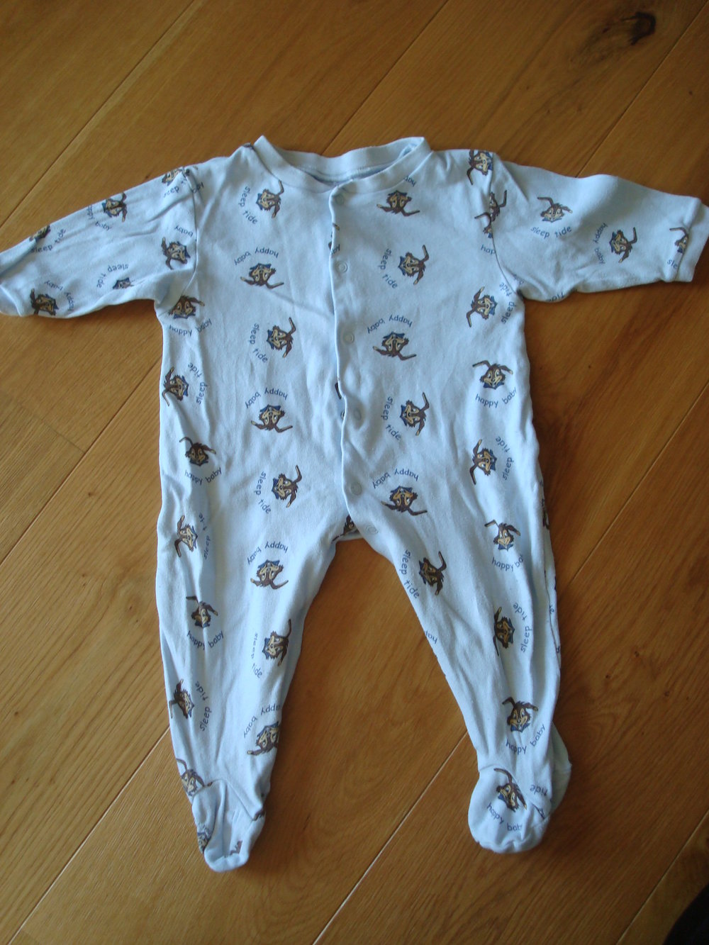 Schlafanzug für Jungen, Einteiler mit Füßen Gr. 62/68