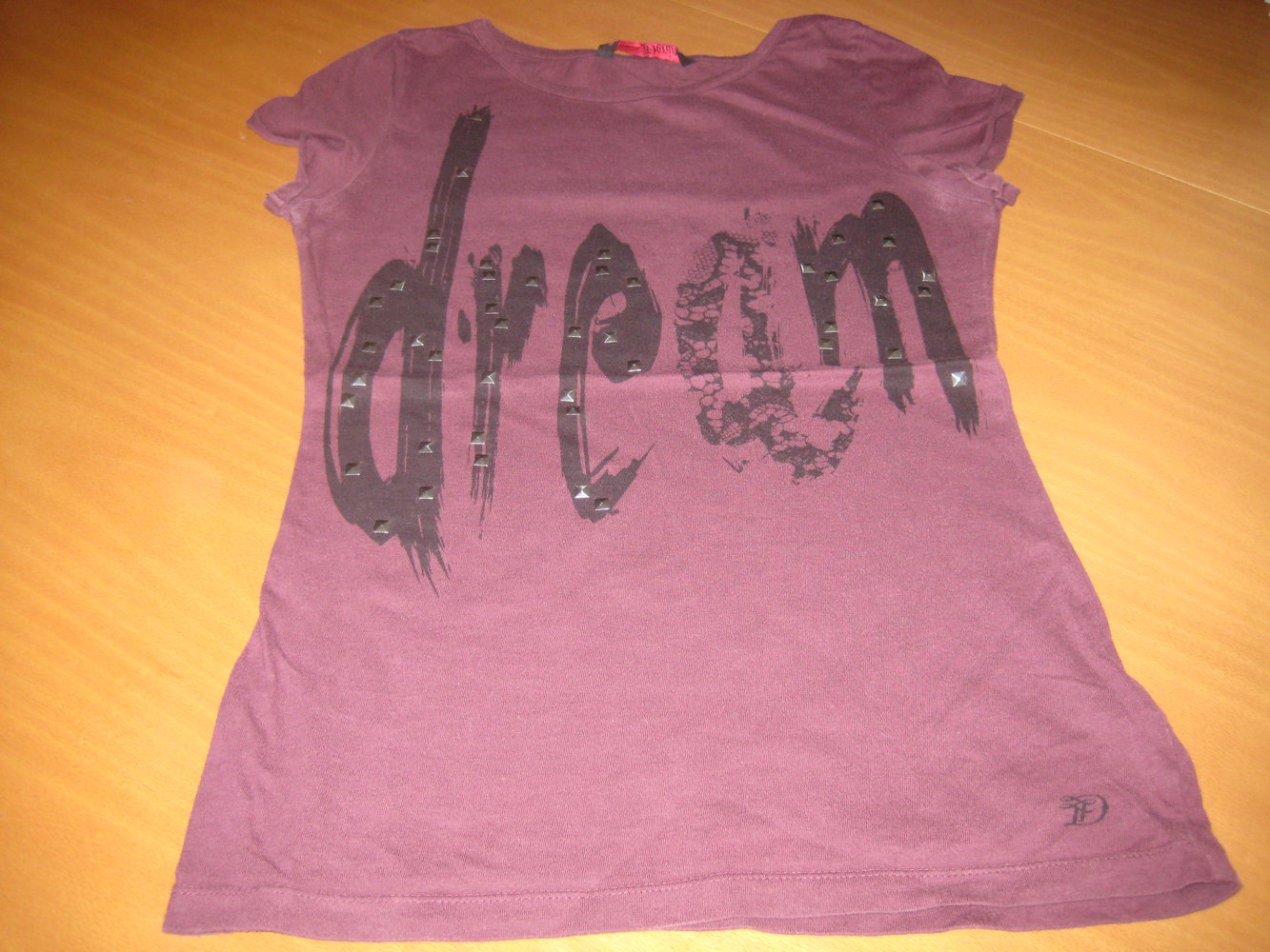 Tom Tailor Shirt mit Print   und Niet-Pailletten #Größe XS (164?)