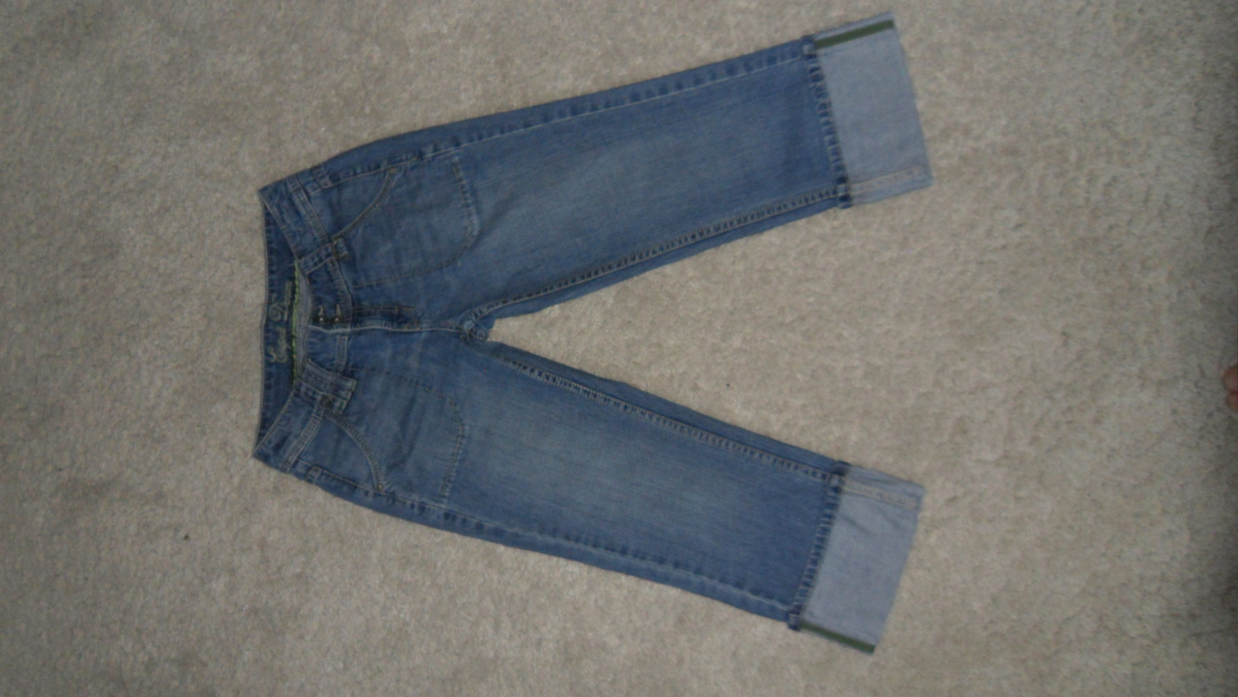 Esprit Jeans - 3/4 - Jeans - 34/36 - tolle Waschung - süßes Design