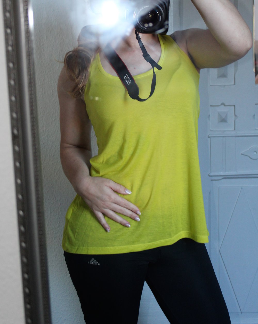 H&M Basic Sport Top Oversize grün Gr. XS / S