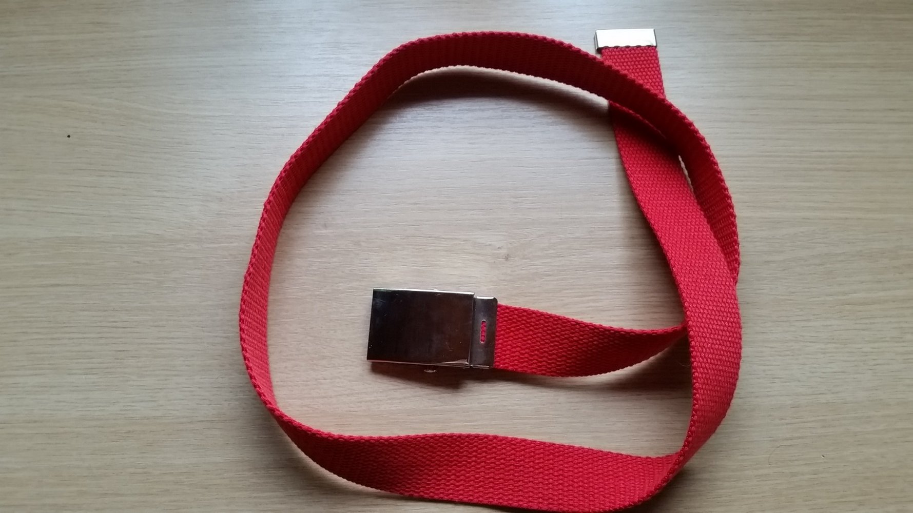 Roter Military-Gürtel, Koppel, 103cm