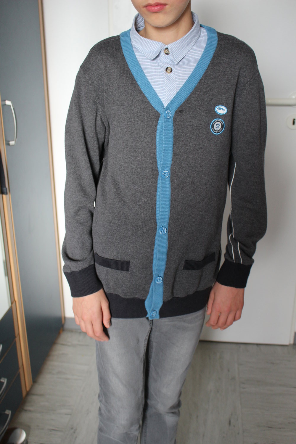 382. Cardigan von here & there, C&A, Gr. 134/140