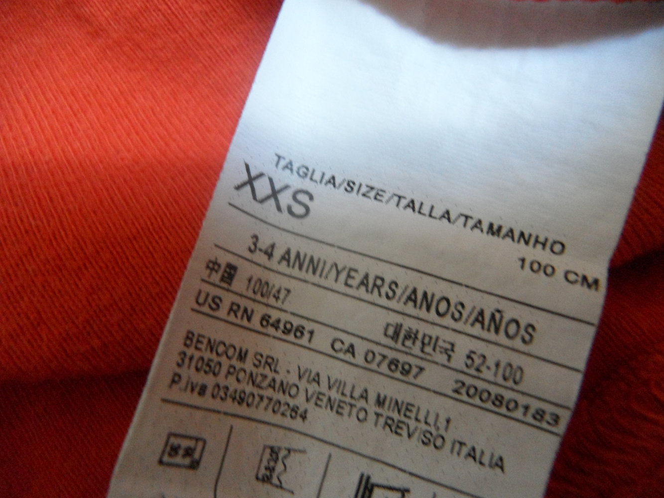 Benetton tolles Langarmshirt Autorennen Rennwagen