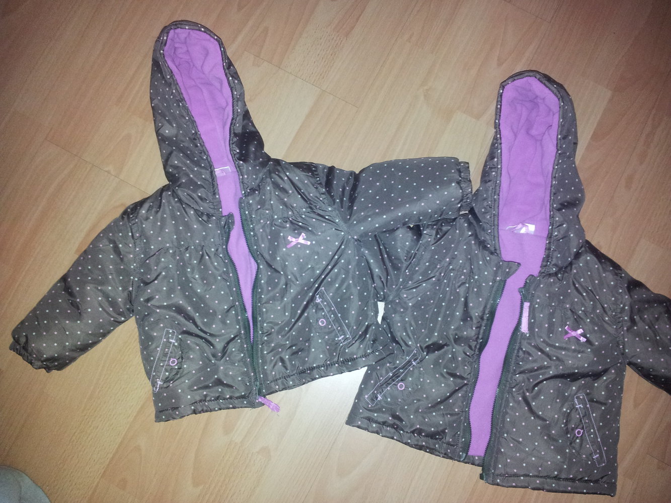 Winterjacken Sterne Gr. 80 (Zwillinge)