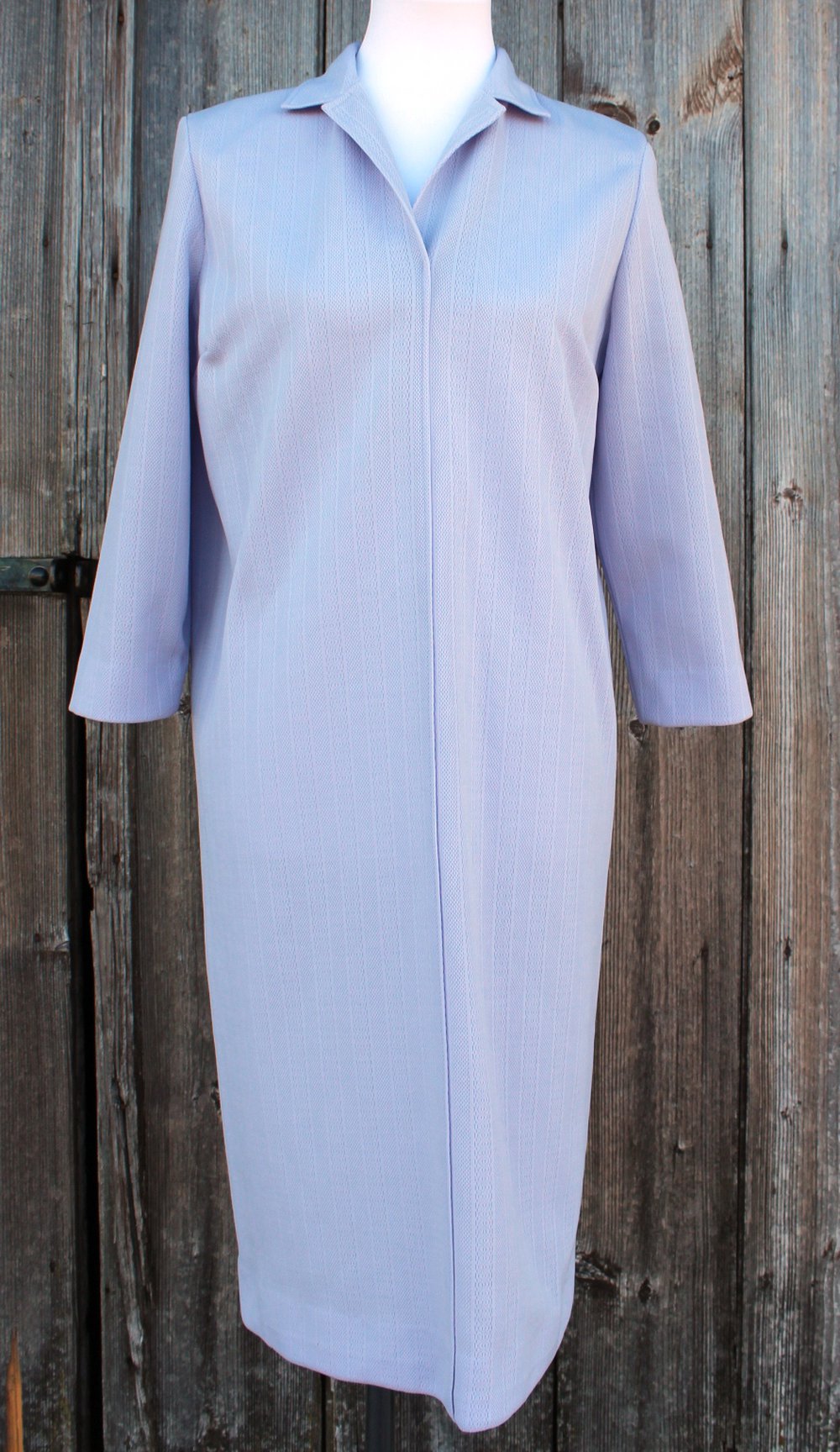 helllila-fliederfarbenes True Vintagekleid mit geradem Schnitt, DIY Unikat, ca. Größe 40