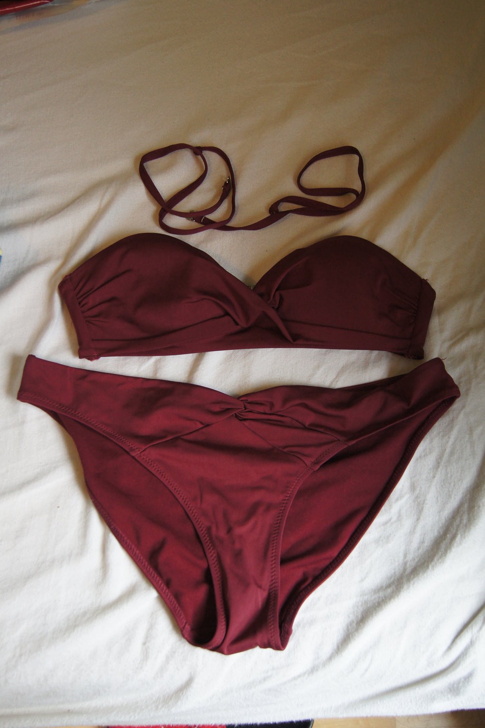 Bordeauxfarbener Bikini Von H M Kleiderkorb Ch