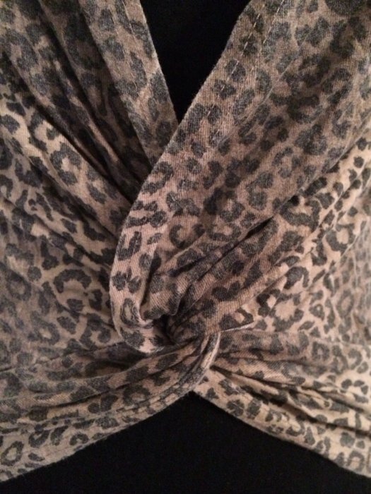 Leo Top Oberteil Shirt gewickelt/Wickelbluse