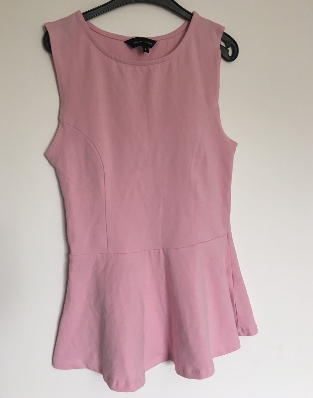 Schößchen-Oberteil peplum top rosa rose Blogger 
