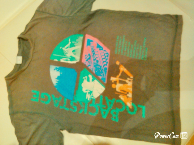 s.Oliver Jungen T-Shirt Gr.164/L Grau mit Druck