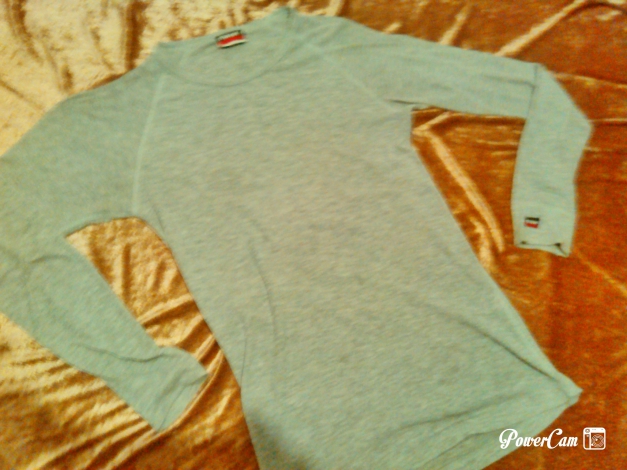 E1, Damen Stretch Langarm Shirt Top gr. 40/42 maier Sports grau-meliert