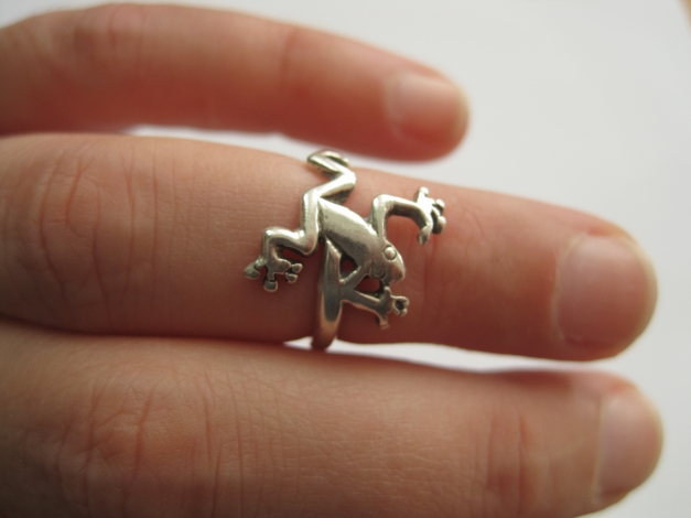  Knuckle Ring / Fingerkuppenring / Ring für den kleinen Finger - Innendurchmesser 15mm, echtes Silber