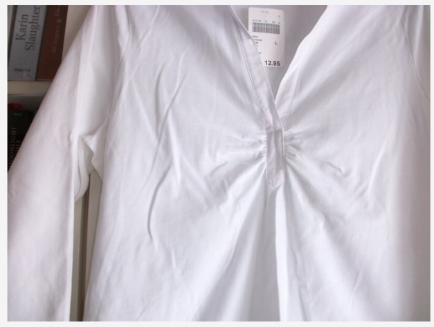 Poloshirt Shirt Bluse weiß Gr. L, M&S, ungetragen, top!