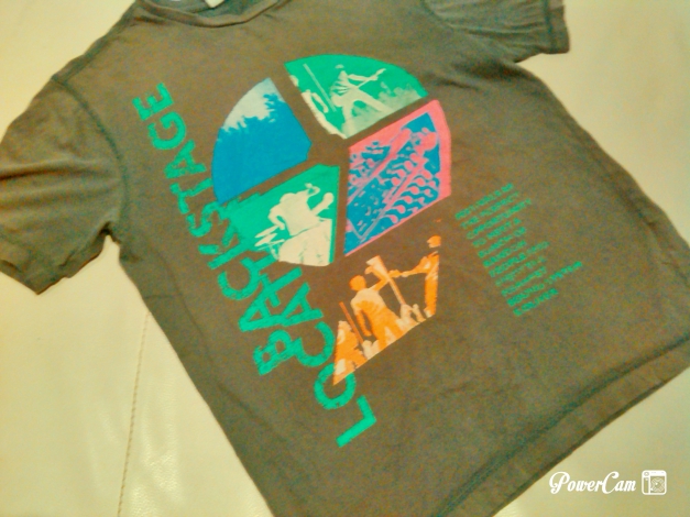 s.Oliver Jungen T-Shirt Gr.164/L Grau mit Druck