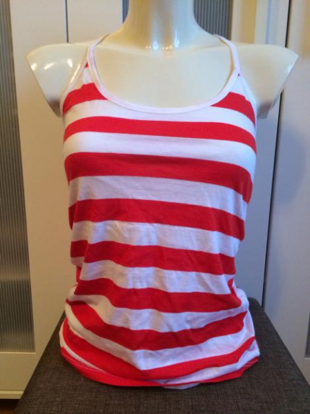Rot weiß gestreiftes top 