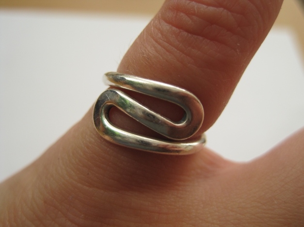  Knuckle Ring/ Fingerkuppenring / Ring für den kleinen Finger - Innendurchmesser 15mm, echtes Silber