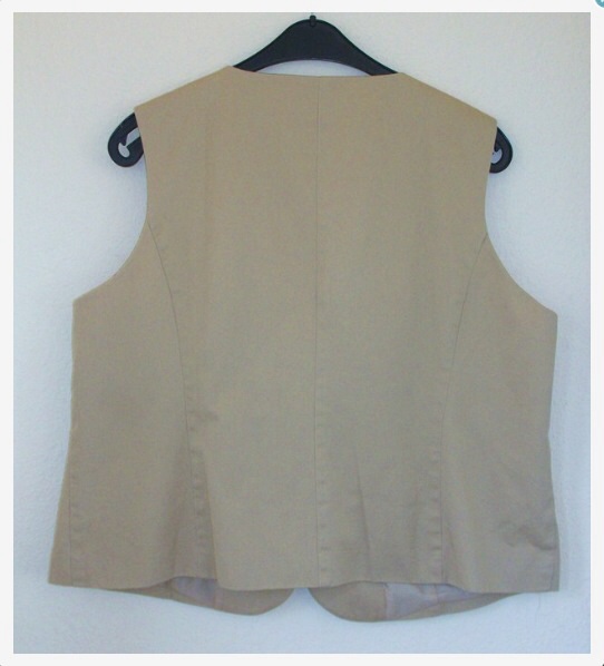 Quelle Meine Größe Kombination Weste Hose beige sand Gr. 50 ungetragen