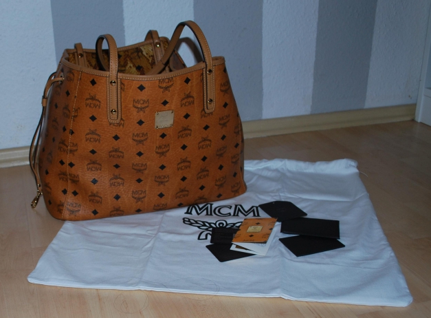 100 % Original MCM Reversible Shopper/Tasche Medium