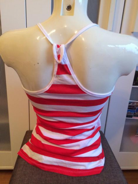 Rot weiß gestreiftes top 