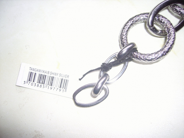 Dyrberg/Kern Tanganvika Shiny Silver Kettenarmband! Neu! Mit Zertifikat! Designerschmuck