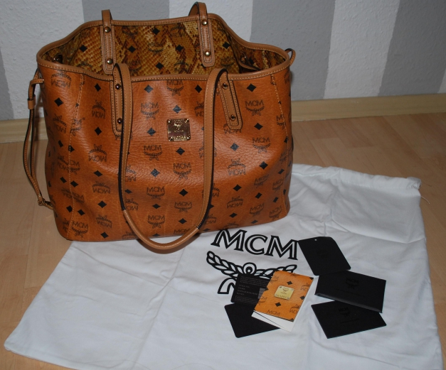 100 % Original MCM Reversible Shopper/Tasche Medium