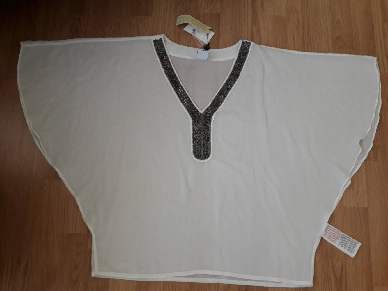 Bluse Vero Moda T-Shirt tunika top Shirt Neu Chiffon Leicht Sommer Gr. M 38