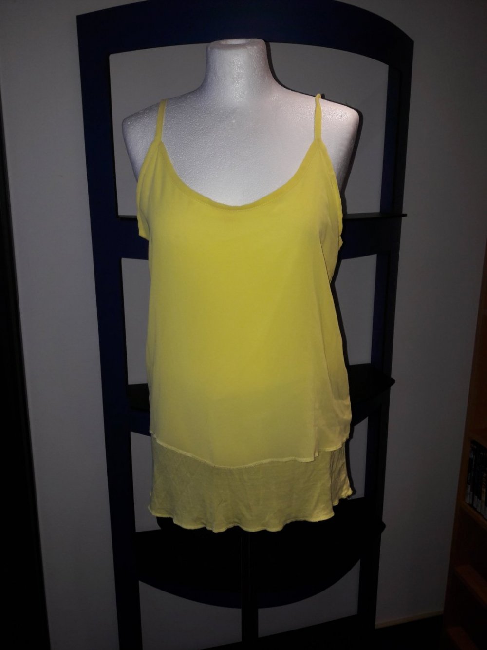 Bluse Top Shirt T-Shirt Hemd Only Gr. M 38 Tunika Long locker gelb Neu Spagetti