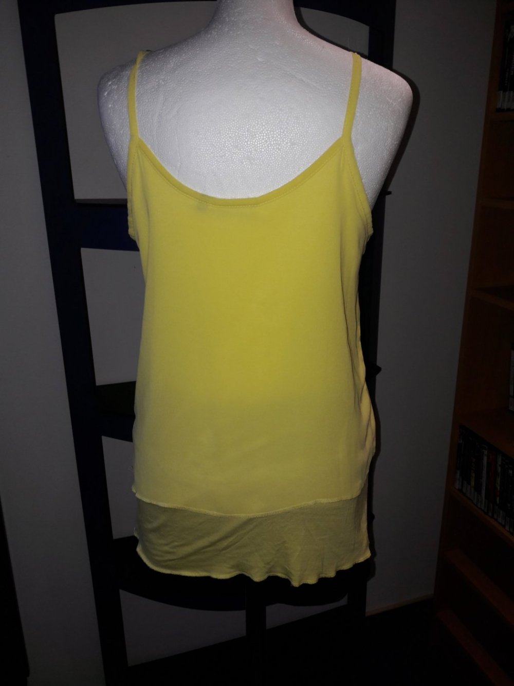 Bluse Top Shirt T-Shirt Hemd Only Gr. M 38 Tunika Long locker gelb Neu Spagetti