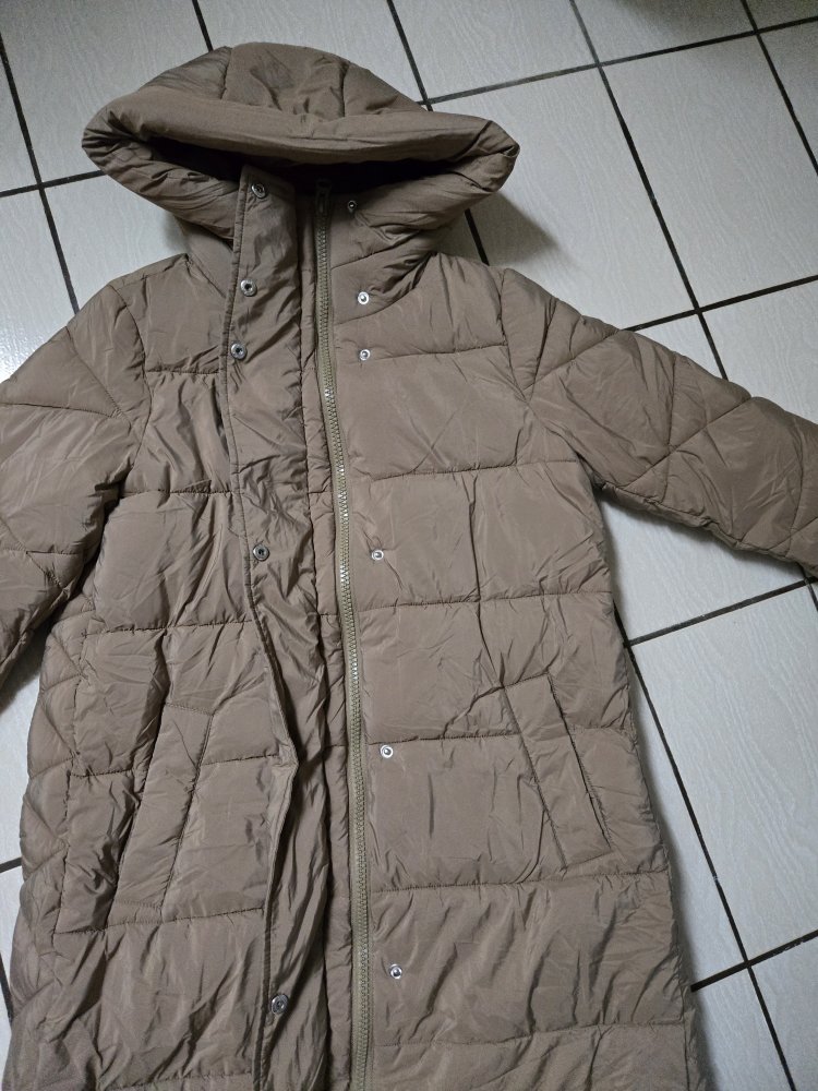 Langer Mantel YAS Gr. XS Oversize braun