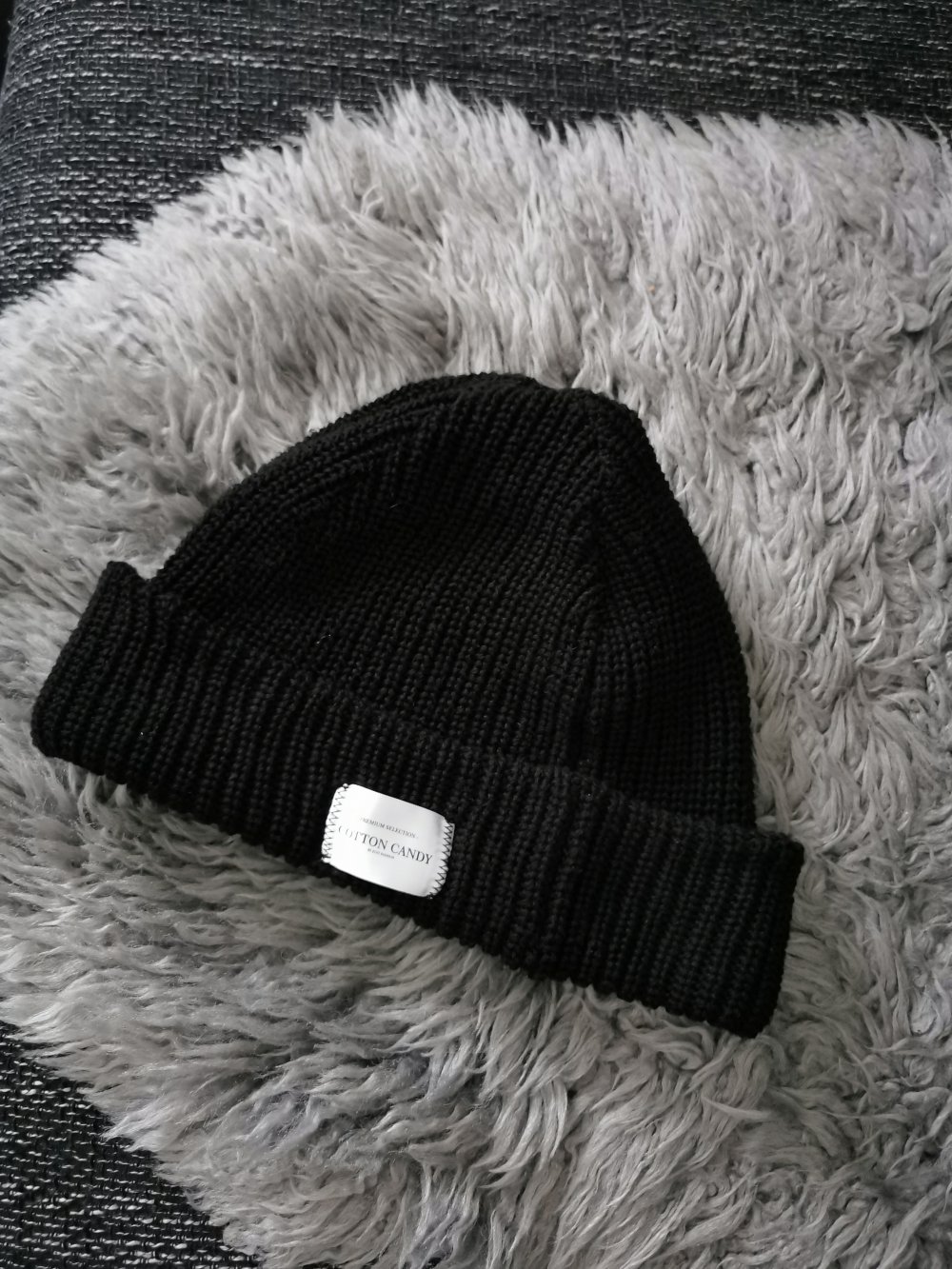 Schwarze Mütze von Cotton Candy 