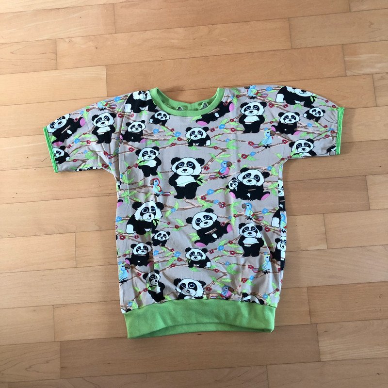 Süßes DIY Oberteil Panda 3/4 Arm