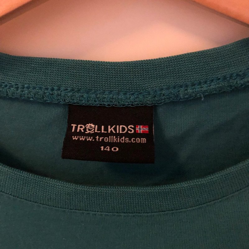 Langarm Shirt Trollkids grün Gr.140