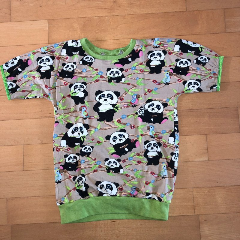Süßes DIY Oberteil Panda 3/4 Arm