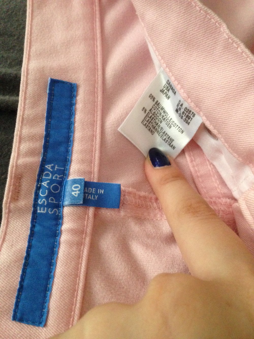 Escada-Jeans in Rosa, Größe 40