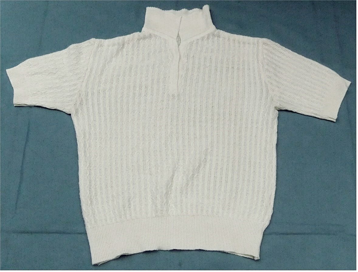 Kurzarm Polo-Shirt - cremegelblichweiß - Größe 42