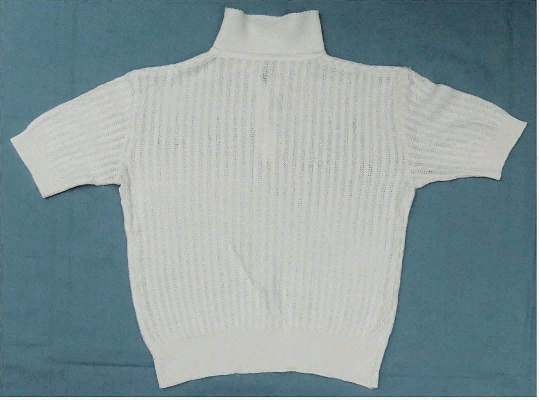 Kurzarm Polo-Shirt - cremegelblichweiß - Größe 42