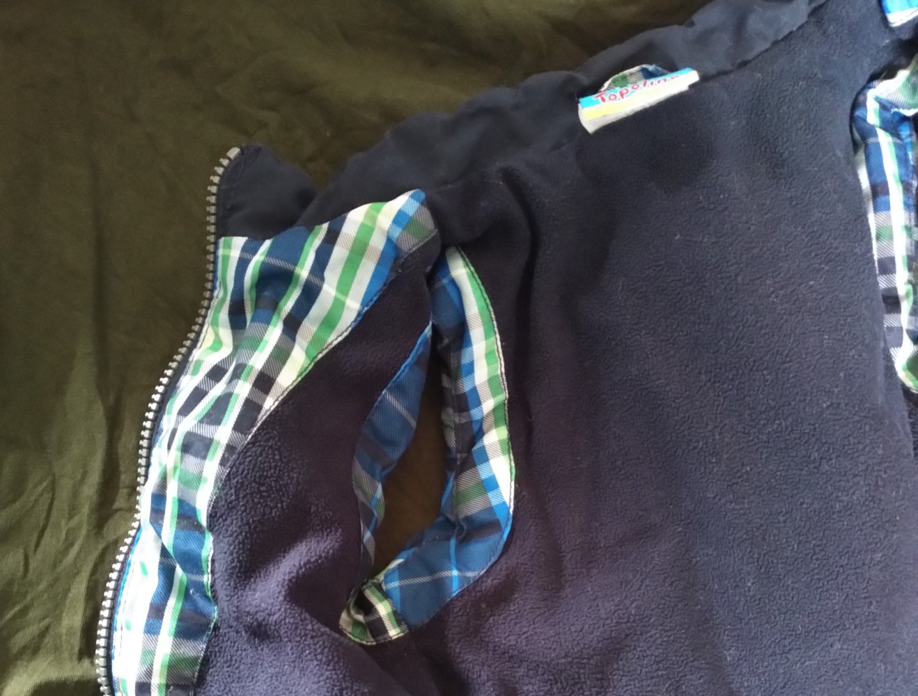 Warme Weste ohne Kapuze Gr. 86