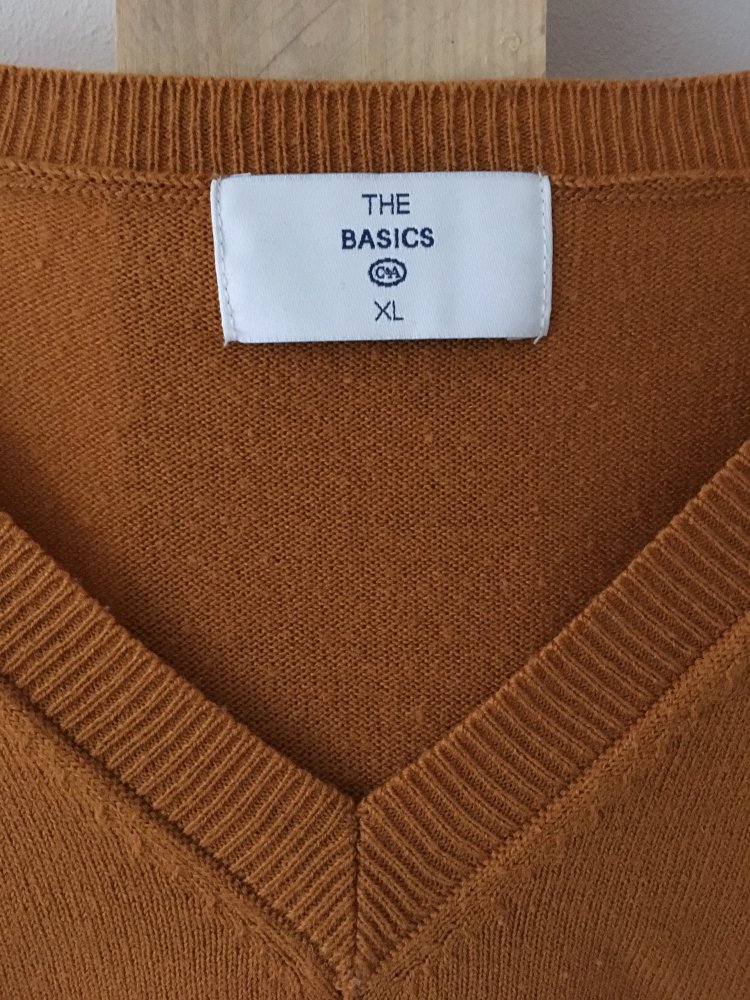 *Vintage* Oversized Feinstrick Pulli in Senfgelb