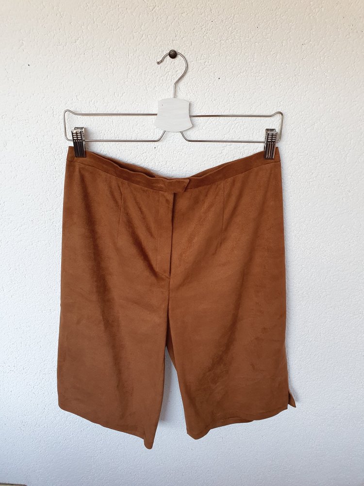 Braune Shorts/ kurze Hose Wildleder ca. Größe S