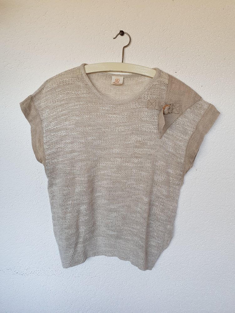 Beigefarbenes T-Shirt von Heinzelmann Größe S-M