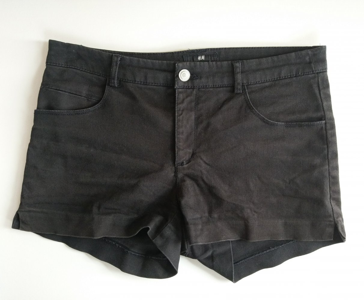 Shorts schwarz von H&M Größe 36 Baumwolle 