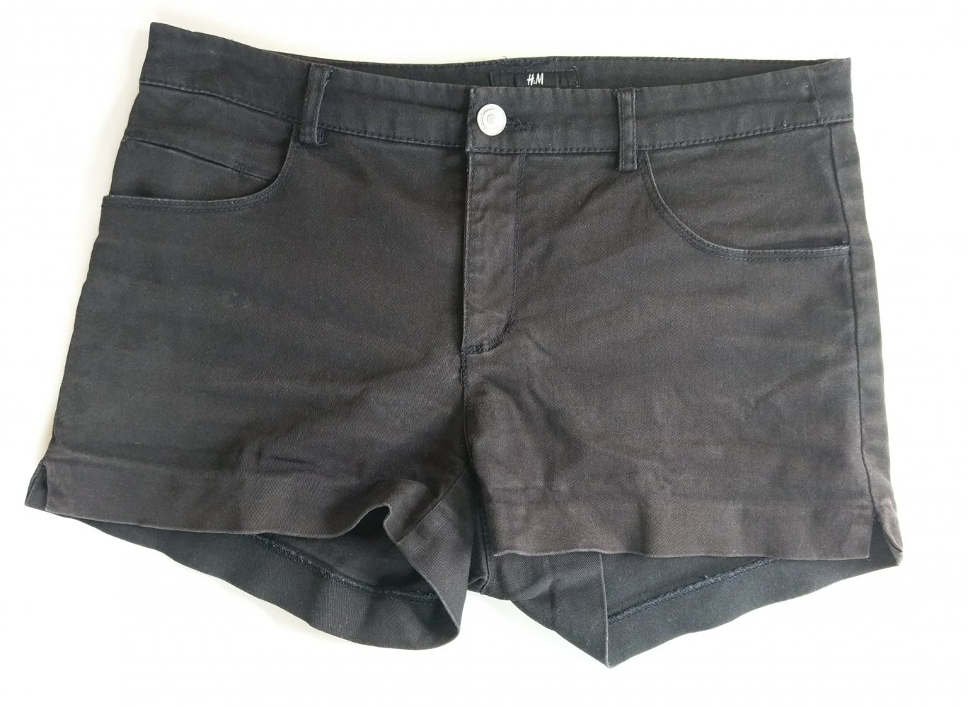 Shorts schwarz von H&M Größe 36 Baumwolle 