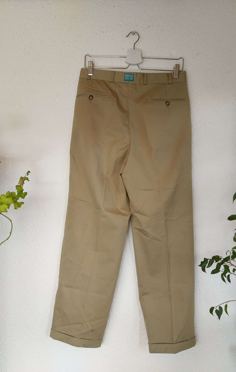 Herren Stoffhose beige von San Siro (Cotton Dream) Größe 46