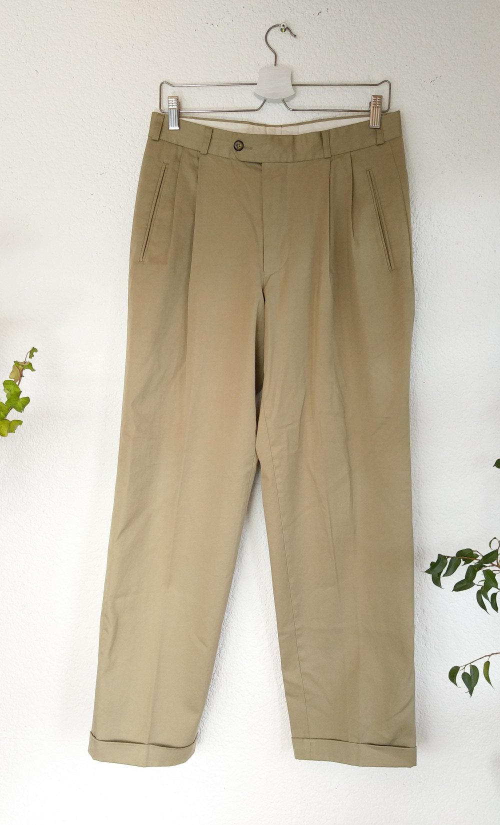 Herren Stoffhose beige von San Siro (Cotton Dream) Größe 46