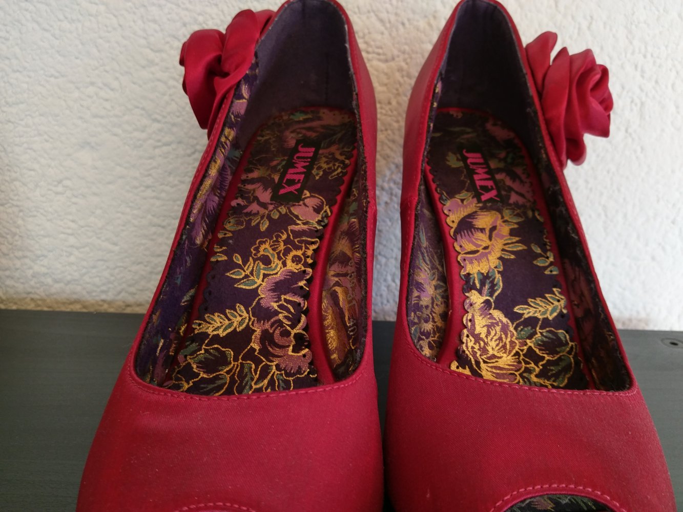 Rote Jumex Pumps Größe 40