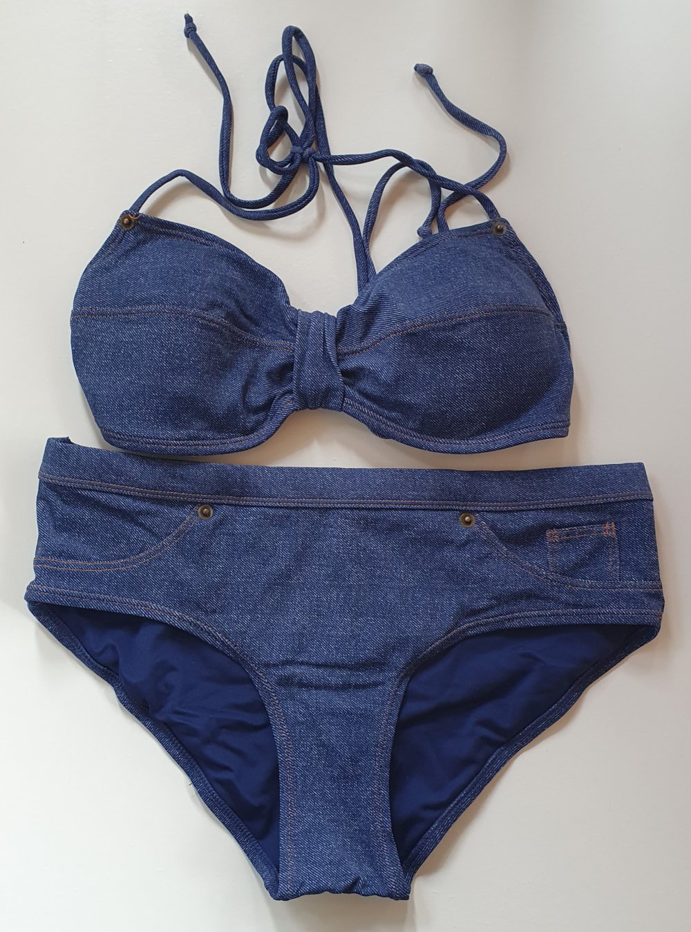 Blauer Bikini Jeans von SeaSide Größe 36